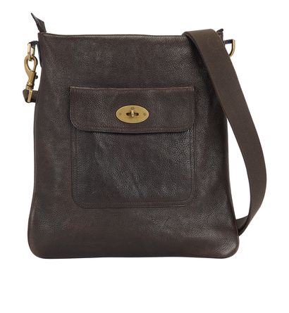 Large Antony Messenger, &pound;160, Handbags, Brown, Leather, Front view